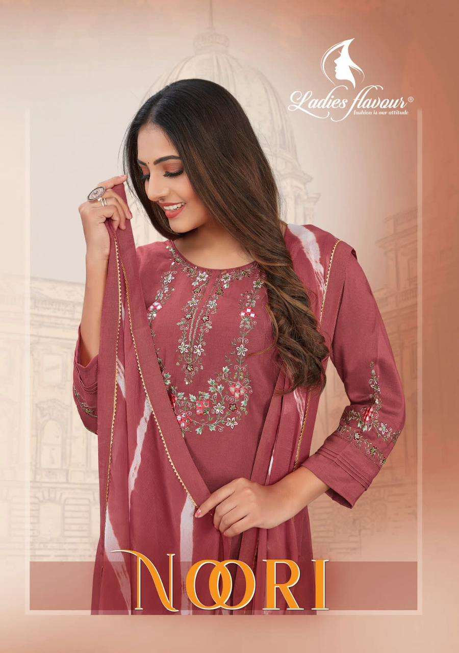 ladies flavour present noori designer work readymade fancy salwar kameez online supplier