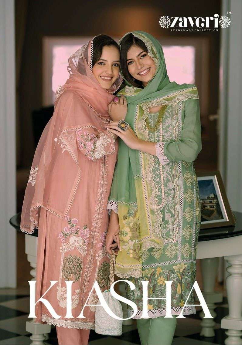 zaveri present kiasha designer readymade pakistani salwar kameez supplier