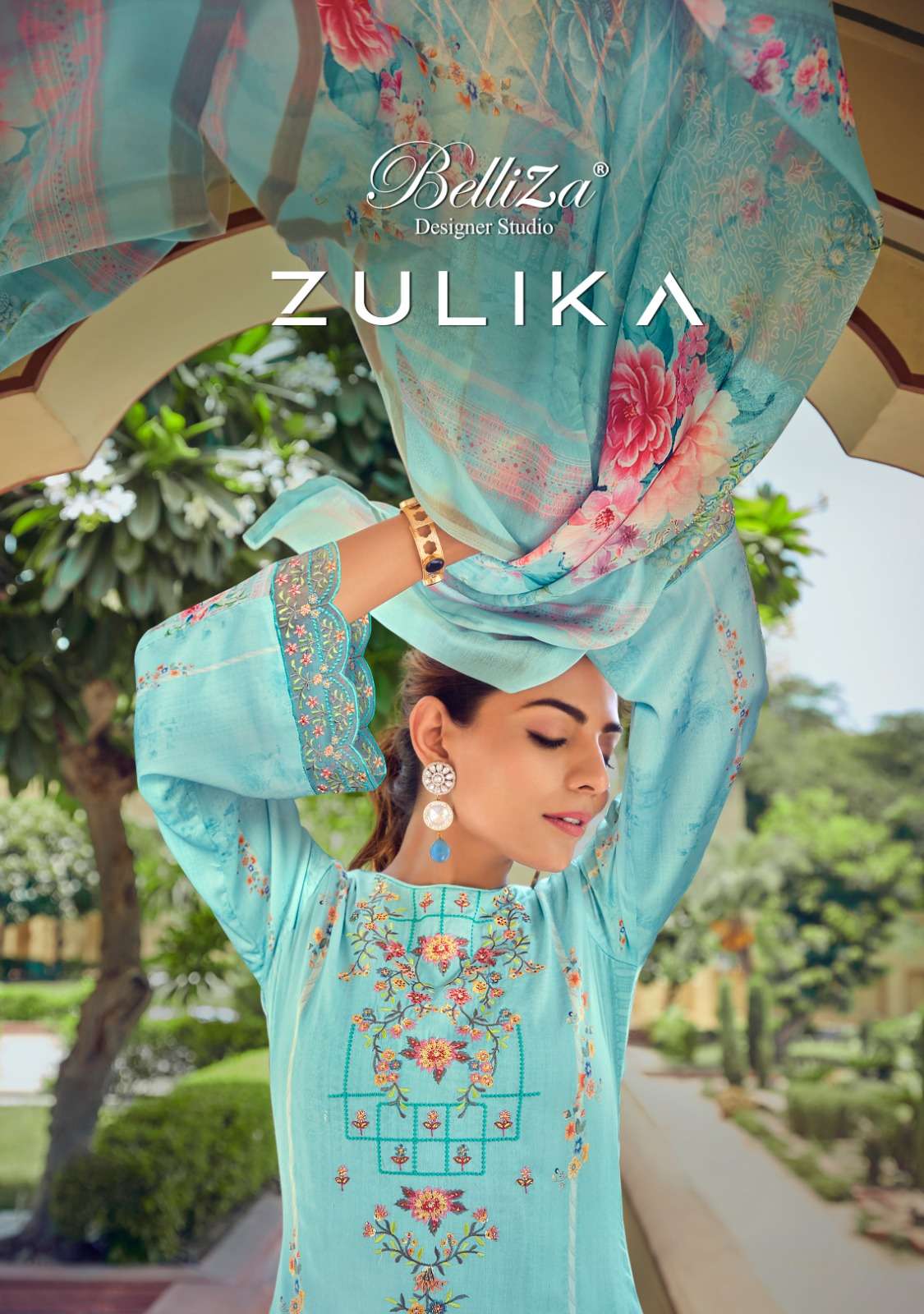 zulika by belliza designer pakistani print salwar kameez catalogue 