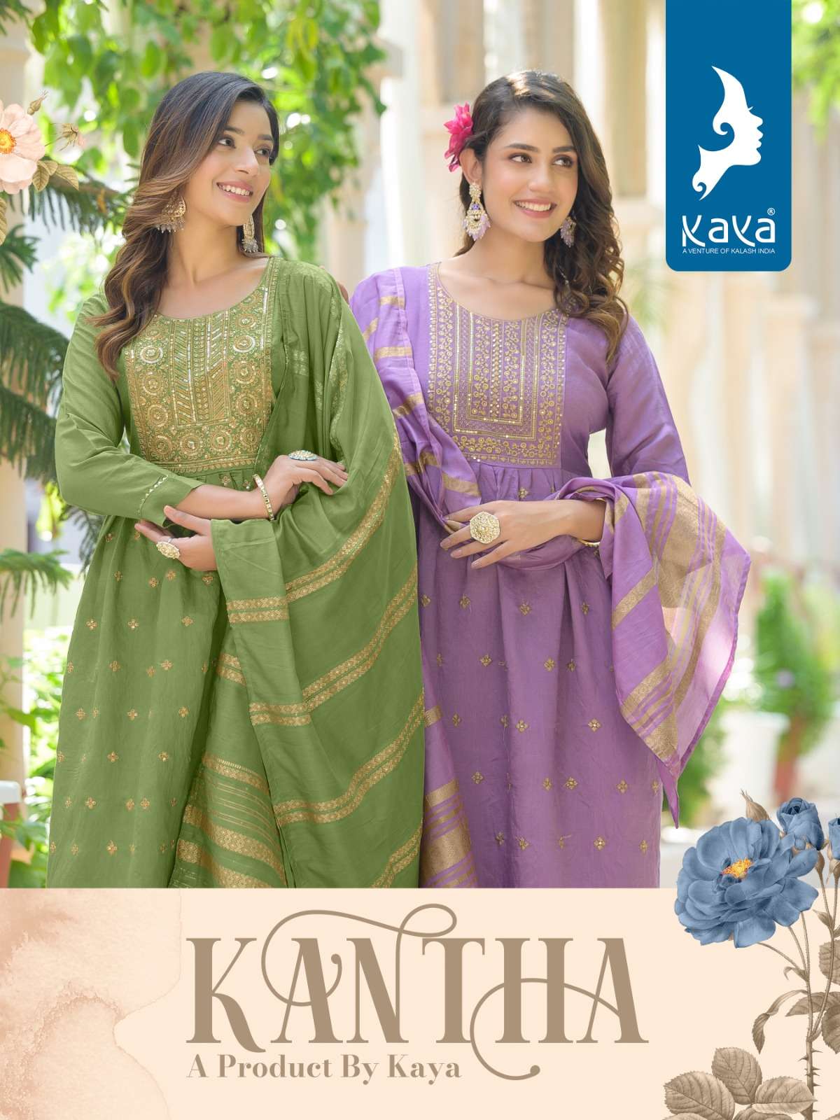 kaya kantha 3 piece nayra raedymate suit