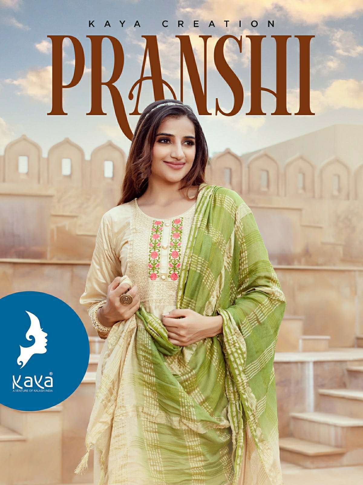 kaya present pranshi fancy amazing design work readymade salwar suits catalog