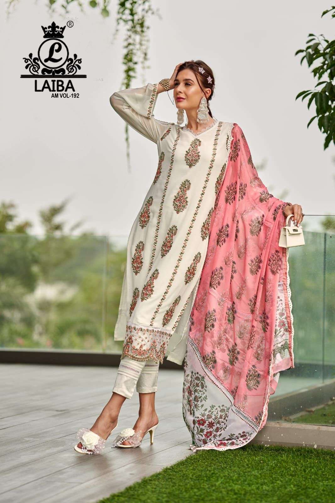 laiba am vol 192 marvellous embroidered readymade pakistani salwar kameez supplier