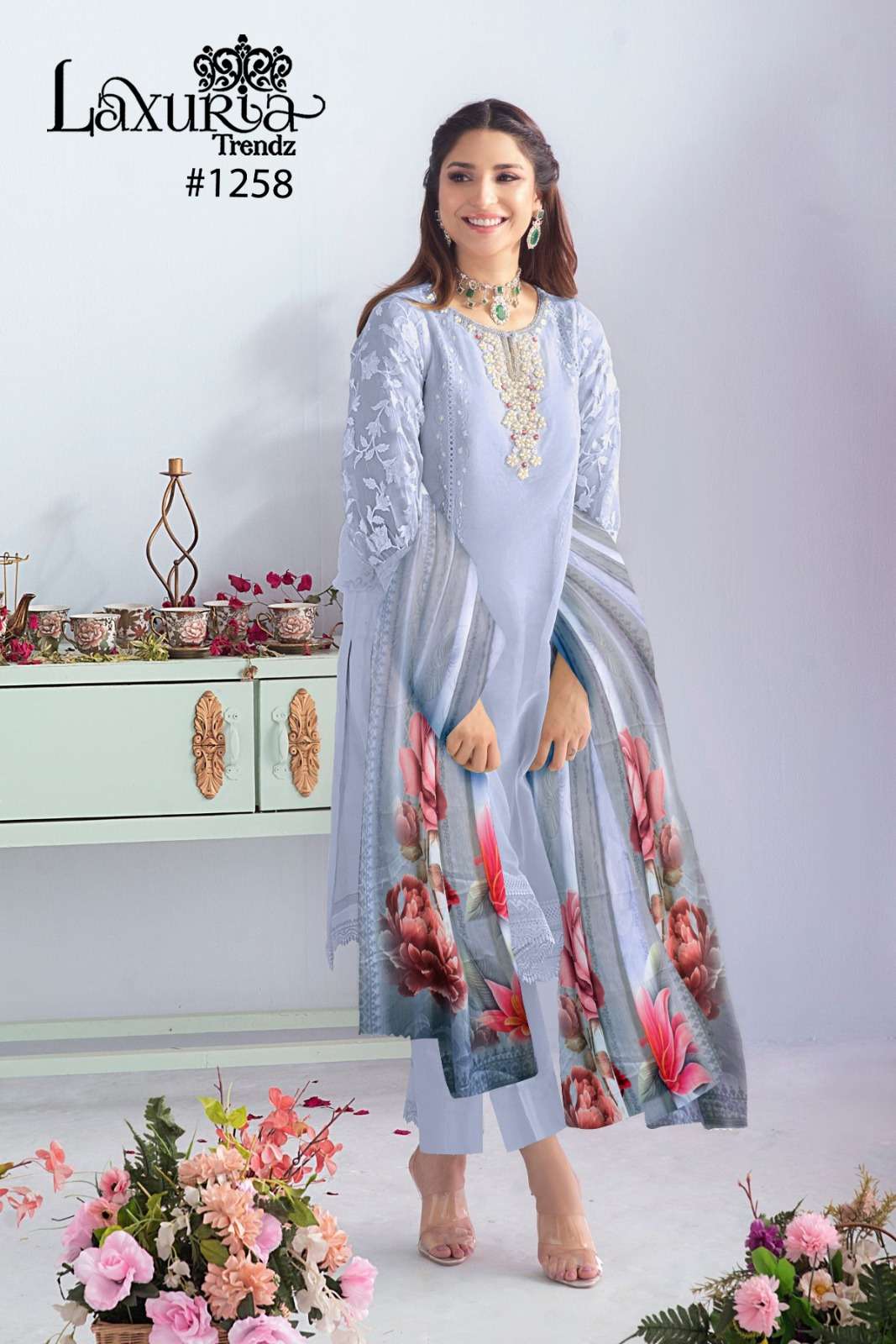 laxuria 1258 colours designer readymade pakistani salwar kameez 