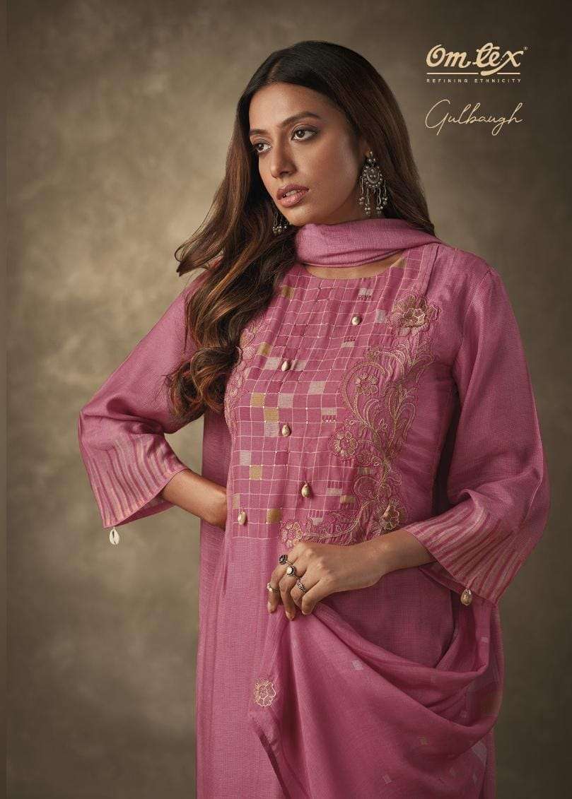 omtex present gulbaugh fancy digital print with work salwar kameez material 