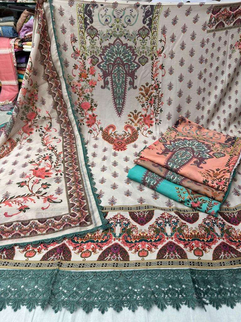 pr 1114 pure pakistani prints amazing dress material 