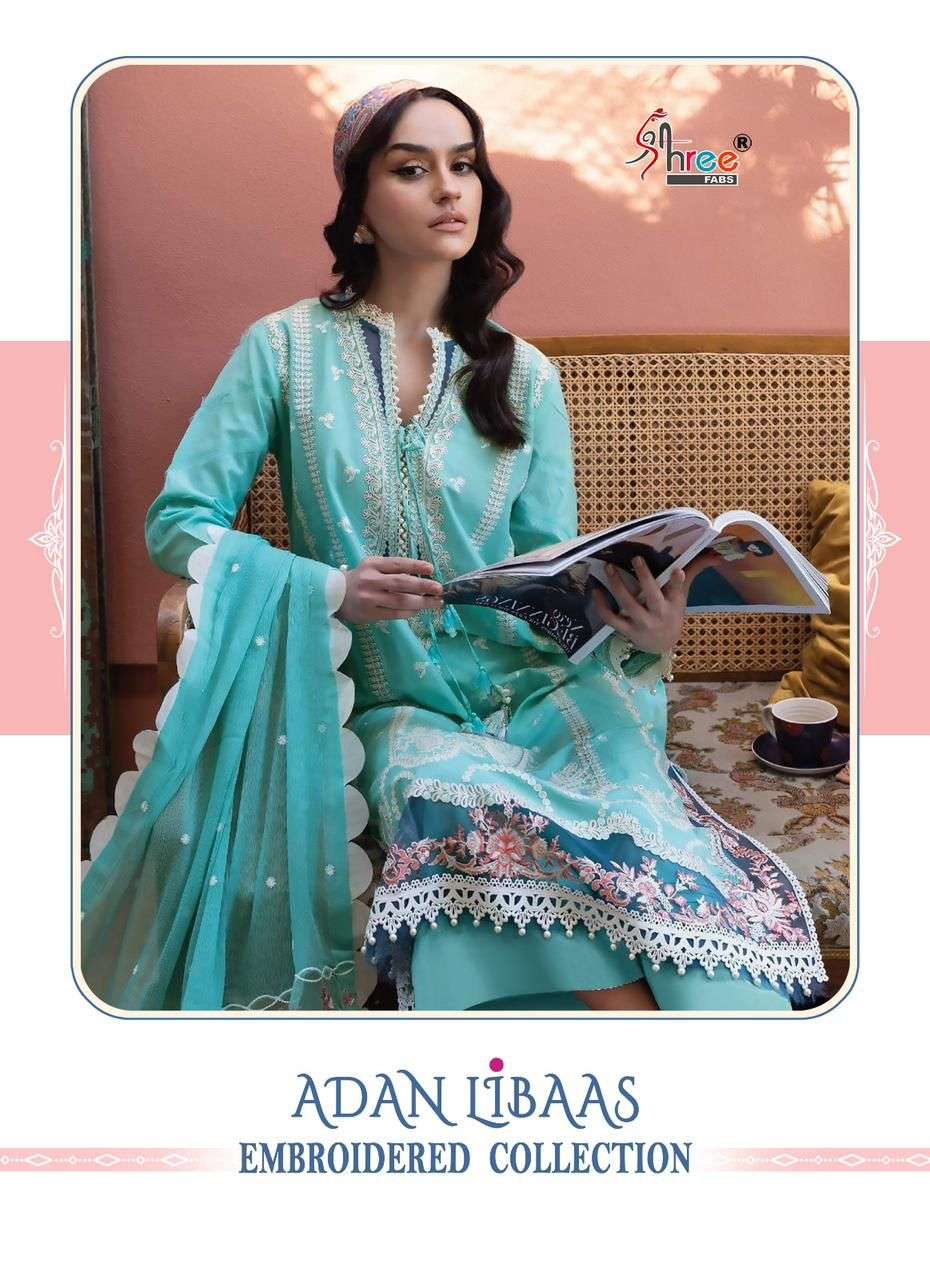 shree fabs adan libaas embroidered collection fancy pakistani salwar kameez