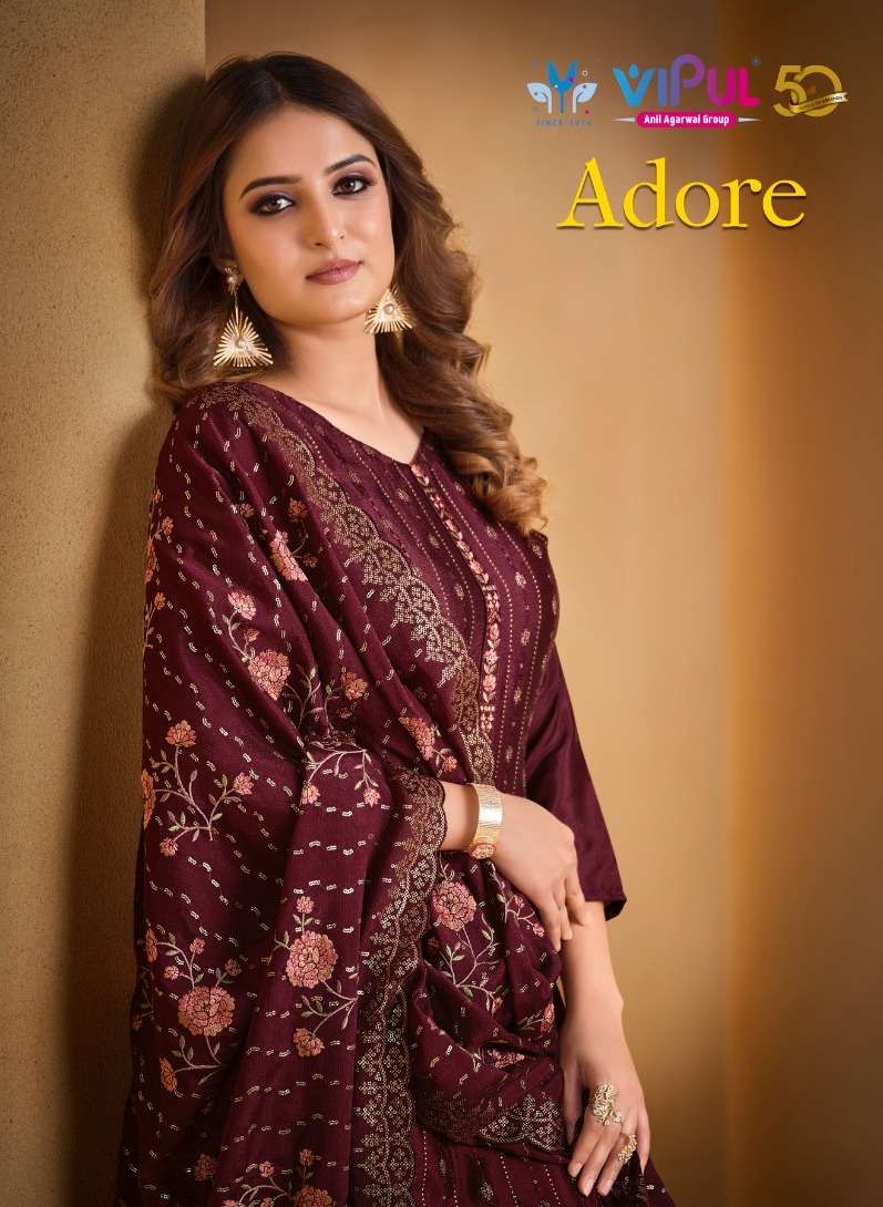 vipul fashion adore 5401-5406 festive wear fancy embroidery work salwar suits collection