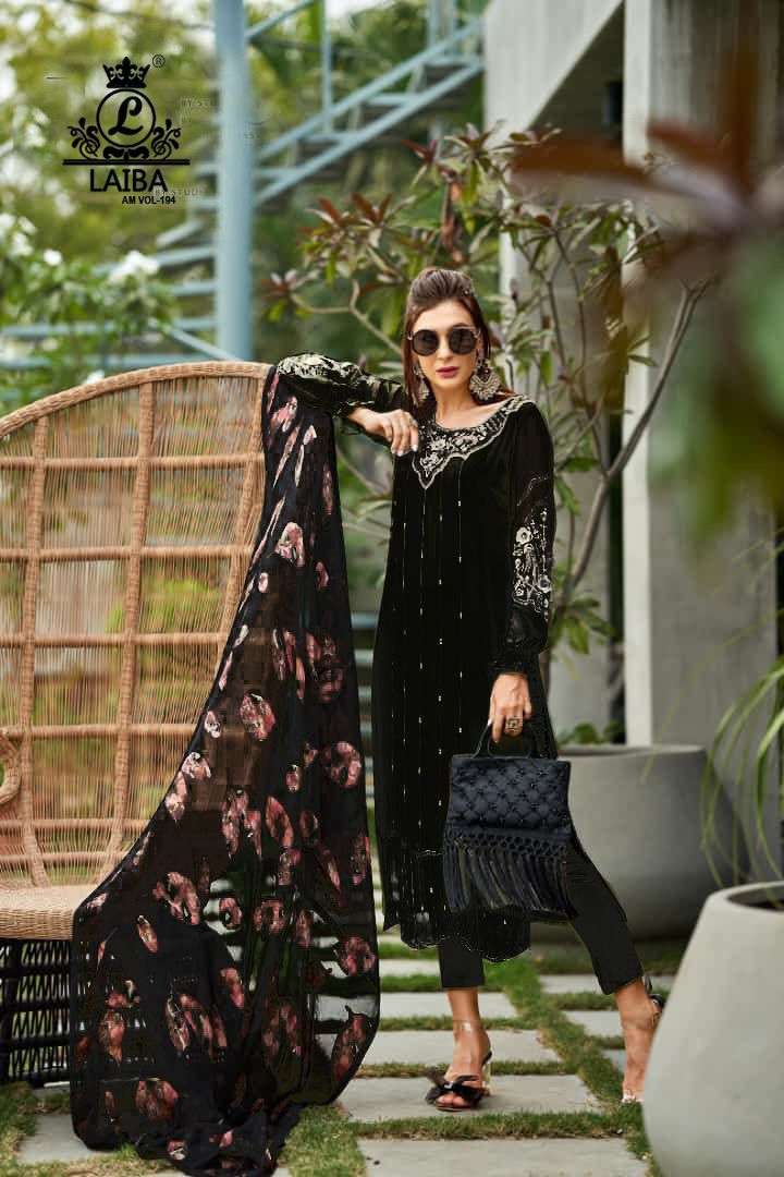 laiba am vol 194 designer pakistani kurti pant with dupatta catalog