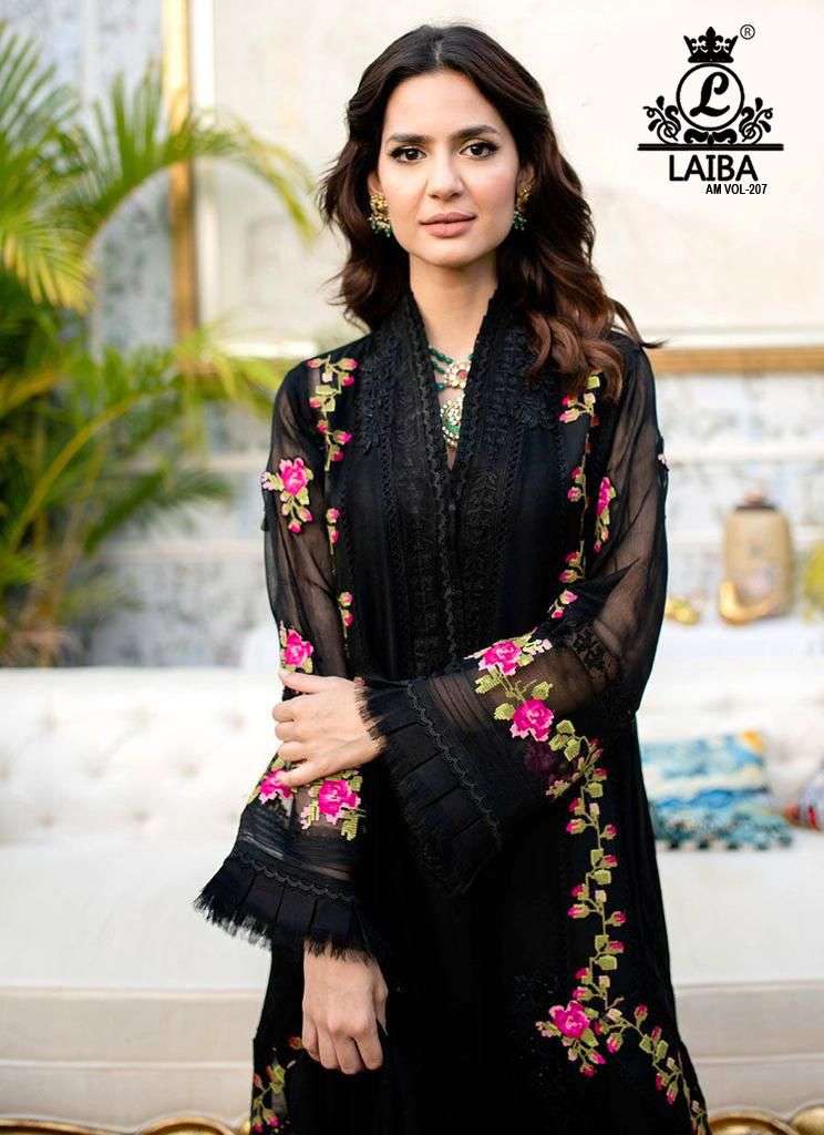 laiba am vol 207 desinger pakistani kurti with pant and dupatta