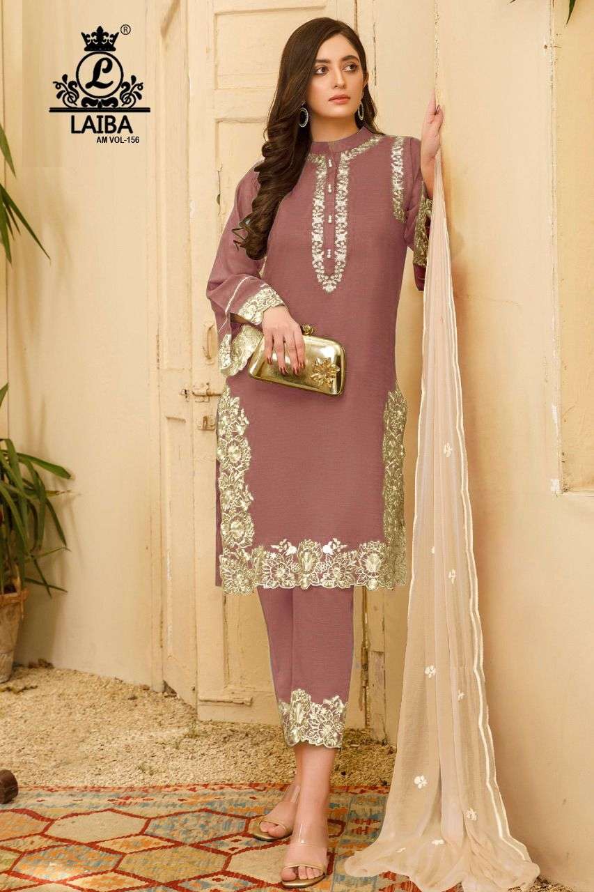 laiba designer vol 156 dark chart readymade pakistani salwar kameez 