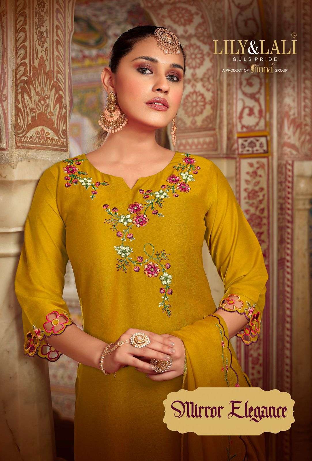 lily & lali present mirror elegance festive wear fabulous work readymade salwar kameez catalog