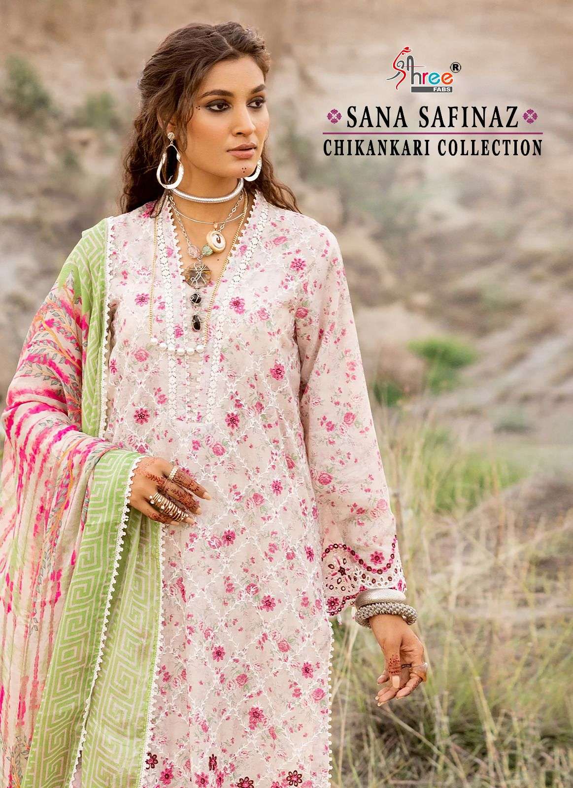 shree fab present sana safinaz chikankari collection pakistani salwar kameez