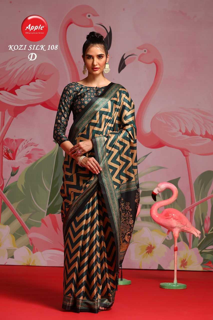 apple kozi silk 108 adorable fancy sarees