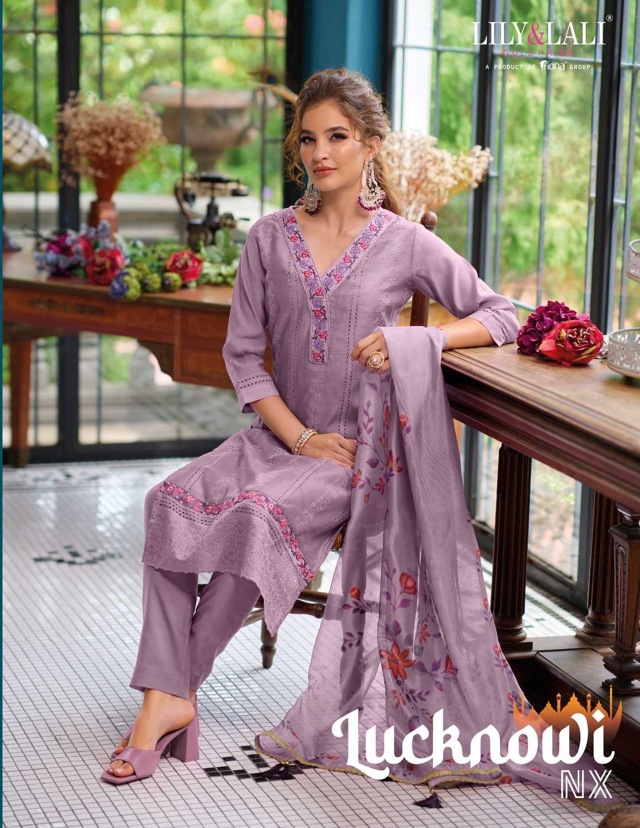 lily and lali present lucknowi nx diwali special fullstitch salwar kameez collection 