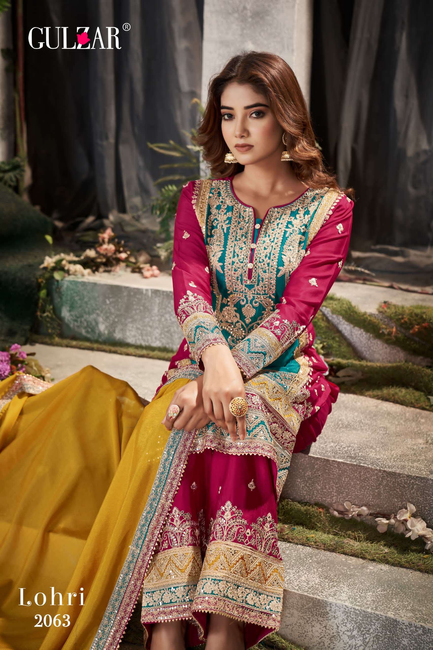 Georgette Embroidered Vol 21 Nishbat Studio Readymade Pant Style