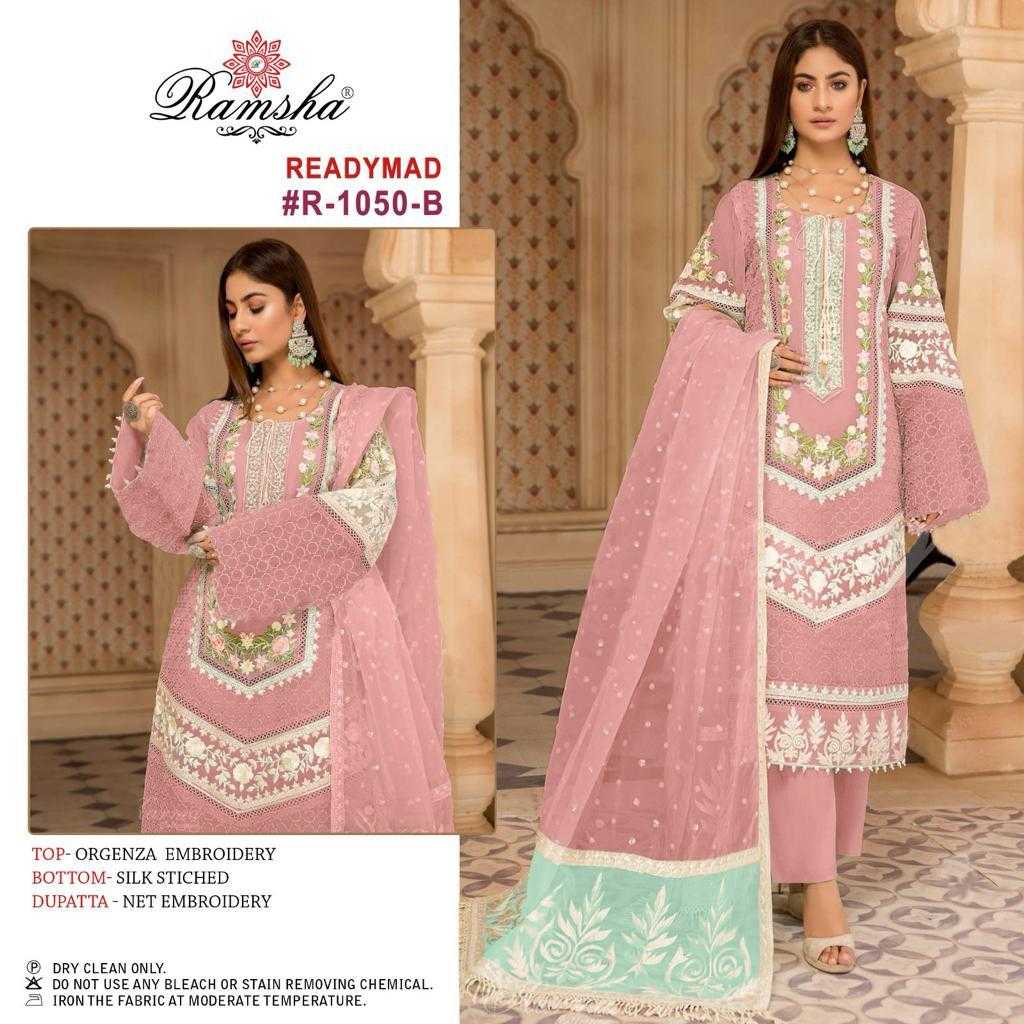 ramsha 1050 designer readymade pakistani embroidery salwar kameez latest collection