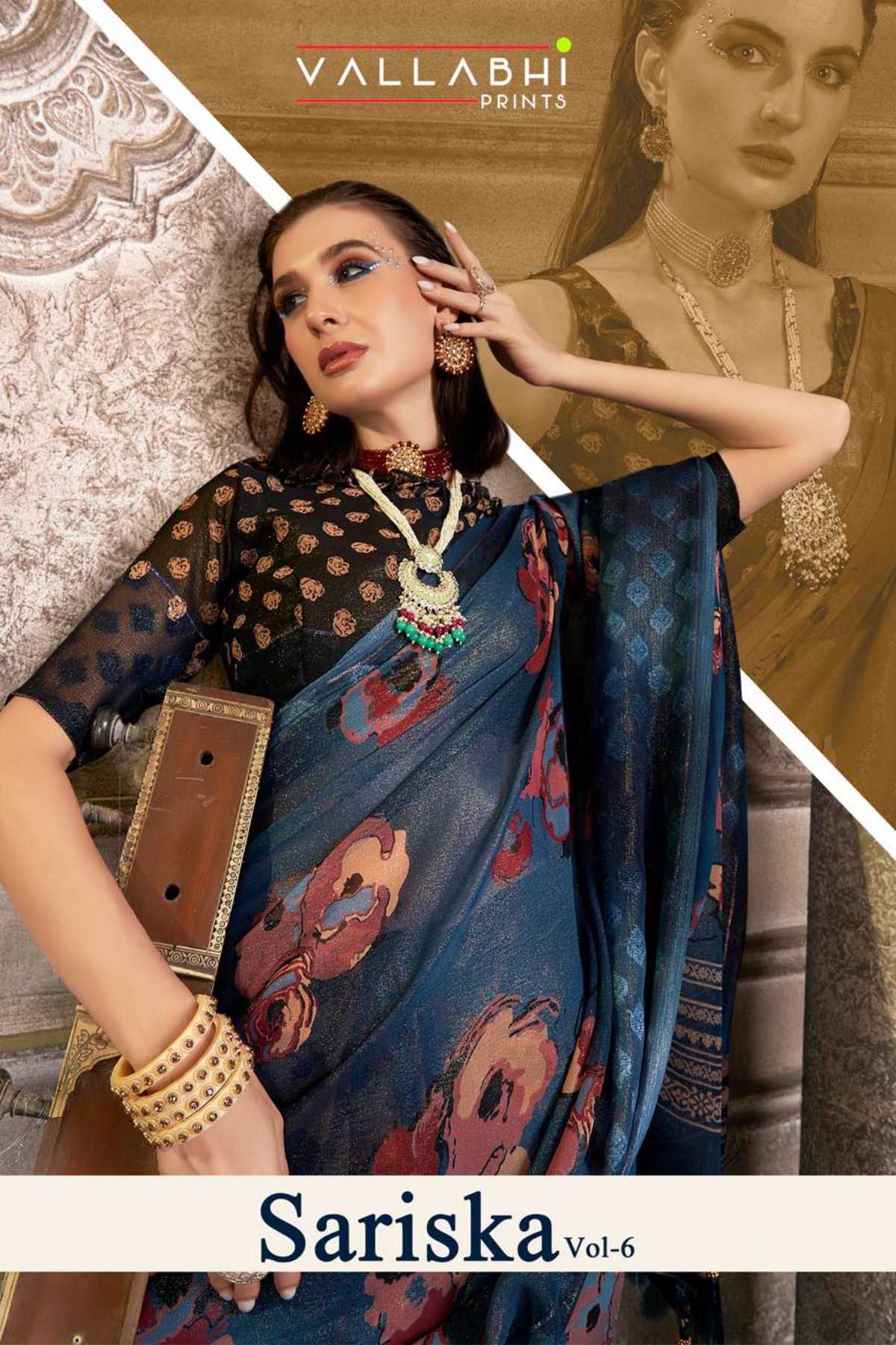 sariska vol 6 by vallabhi prints amazing fancy sarees collection