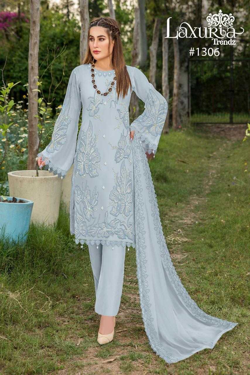 laxuria 1306 fullstitch pakistani designer kurti pant dupatta