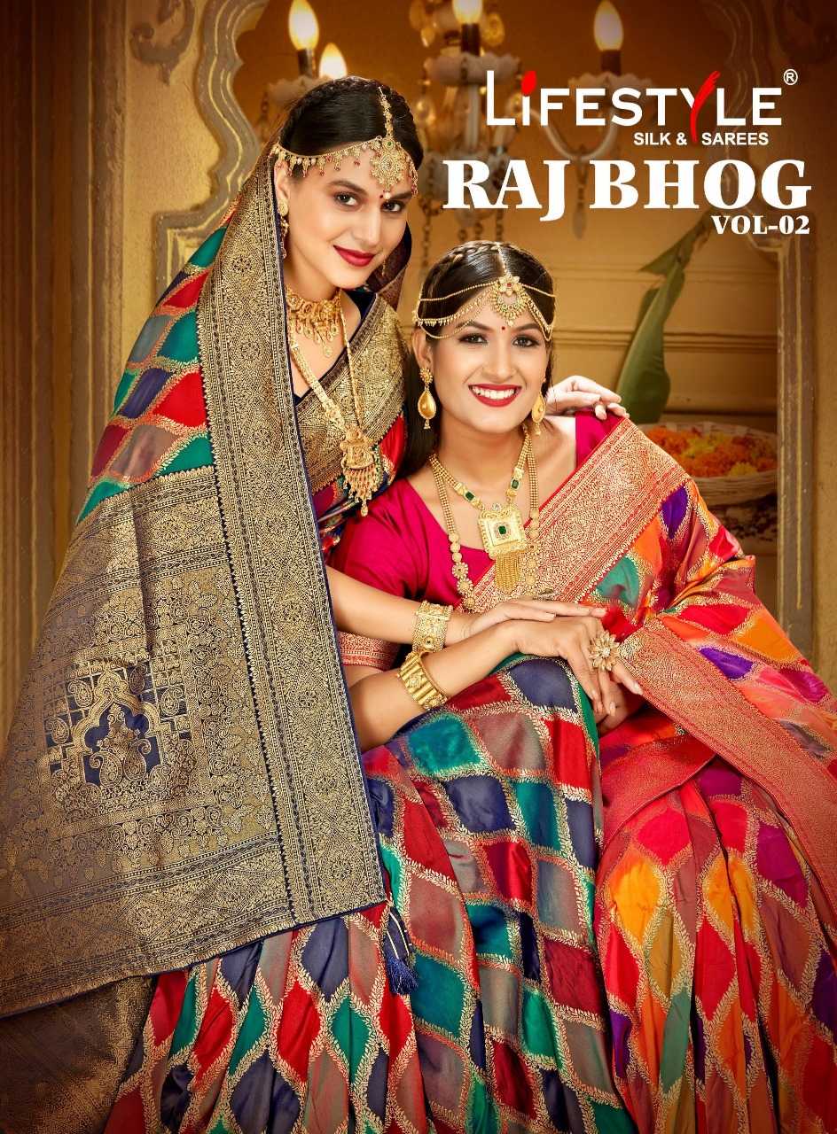 lifestyle raj bhog vol 2 traditional function wear sarees