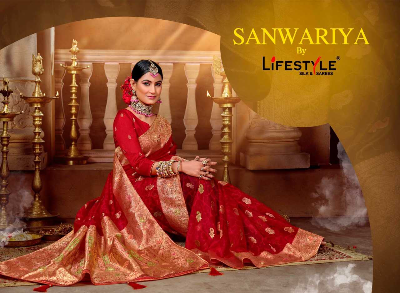 lifestyle sanwariya 24641-24644 wedding wear traditional sarees