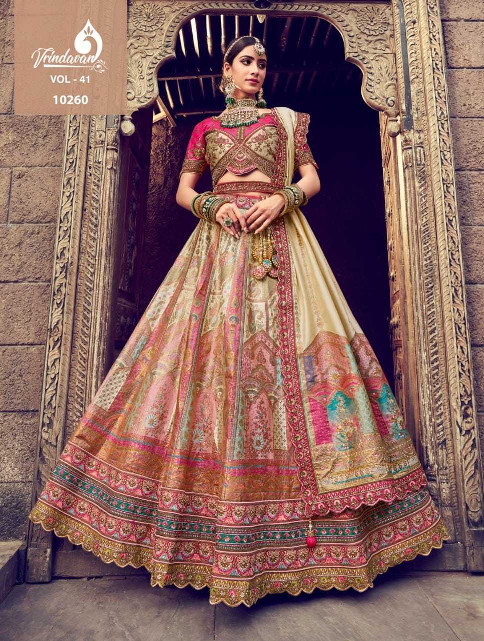 Vrindavan Vol-45 Royal Banarasi Silk Lehenga Choli – Kavya Style Plus
