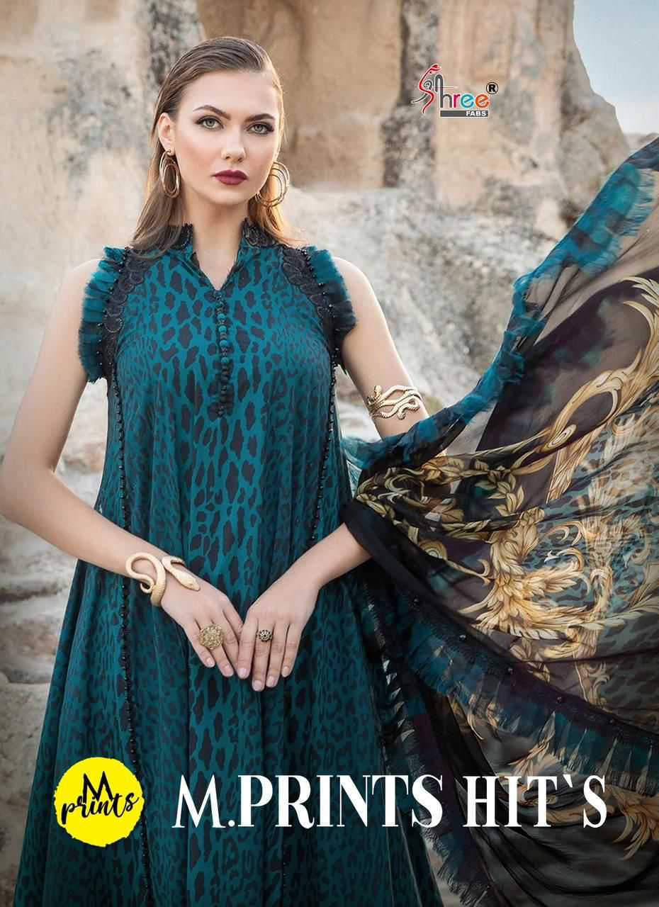 shree fab m print hits 3368-3369 very stylish cotton printed unstitch salwar kameez