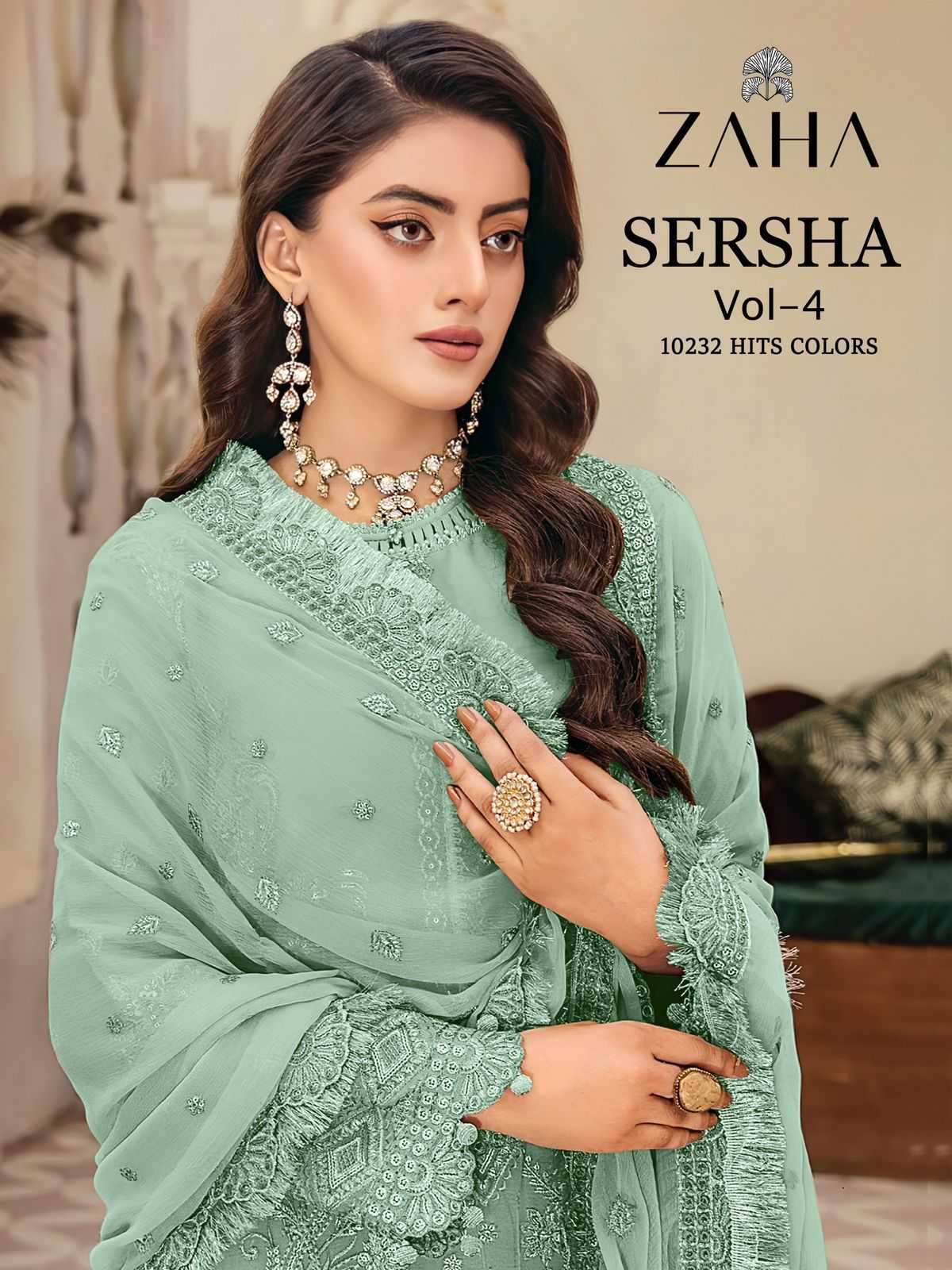 zaha sersha vol 4 10232 abcd hit colors pakistani designer dress material