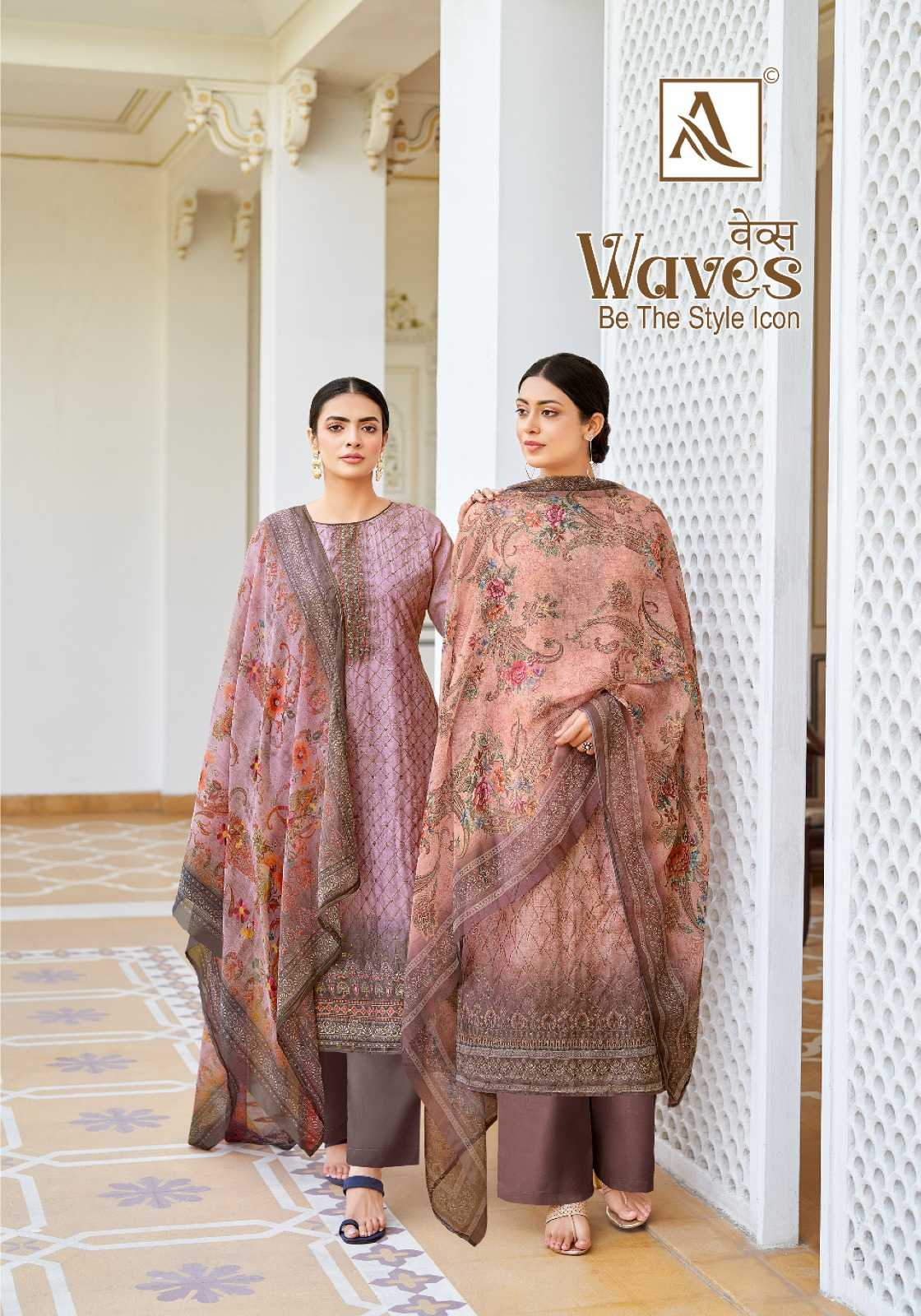 alok suit waves amazing printed unstitch salwar kameez