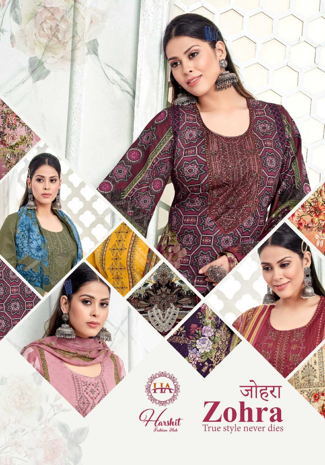 alok suit zohra vol 3 cotton pakistani print dress material