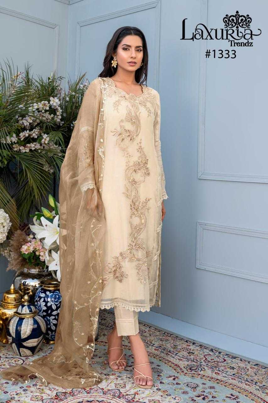 laxuria 1333 fancy work beautiful readymade pakistani salwar suit