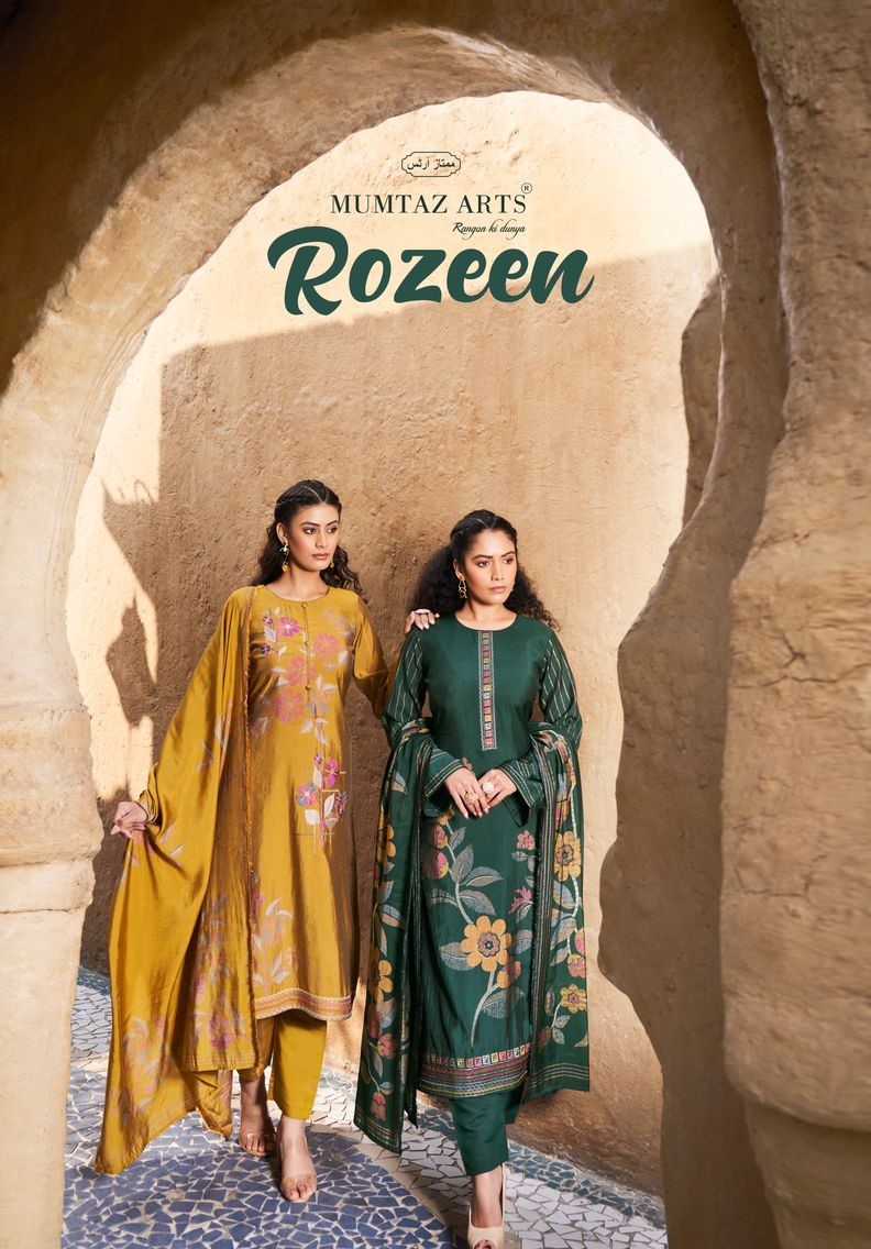 mumtaz arts rozeen fancy viscose musleen digital print dress material