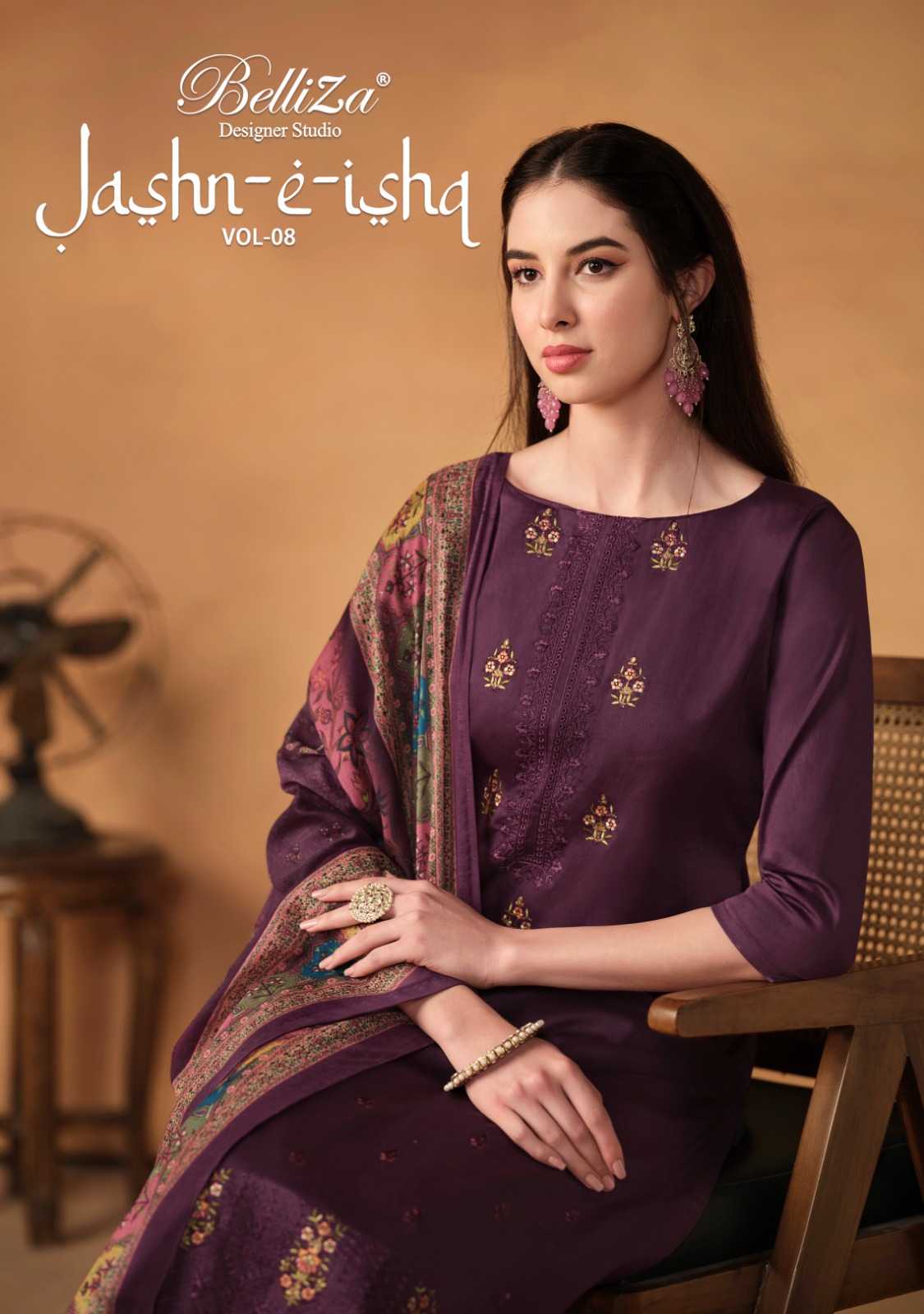 belliza jashn e ishq vol 8 jam cotton summer wear suits wholesaler