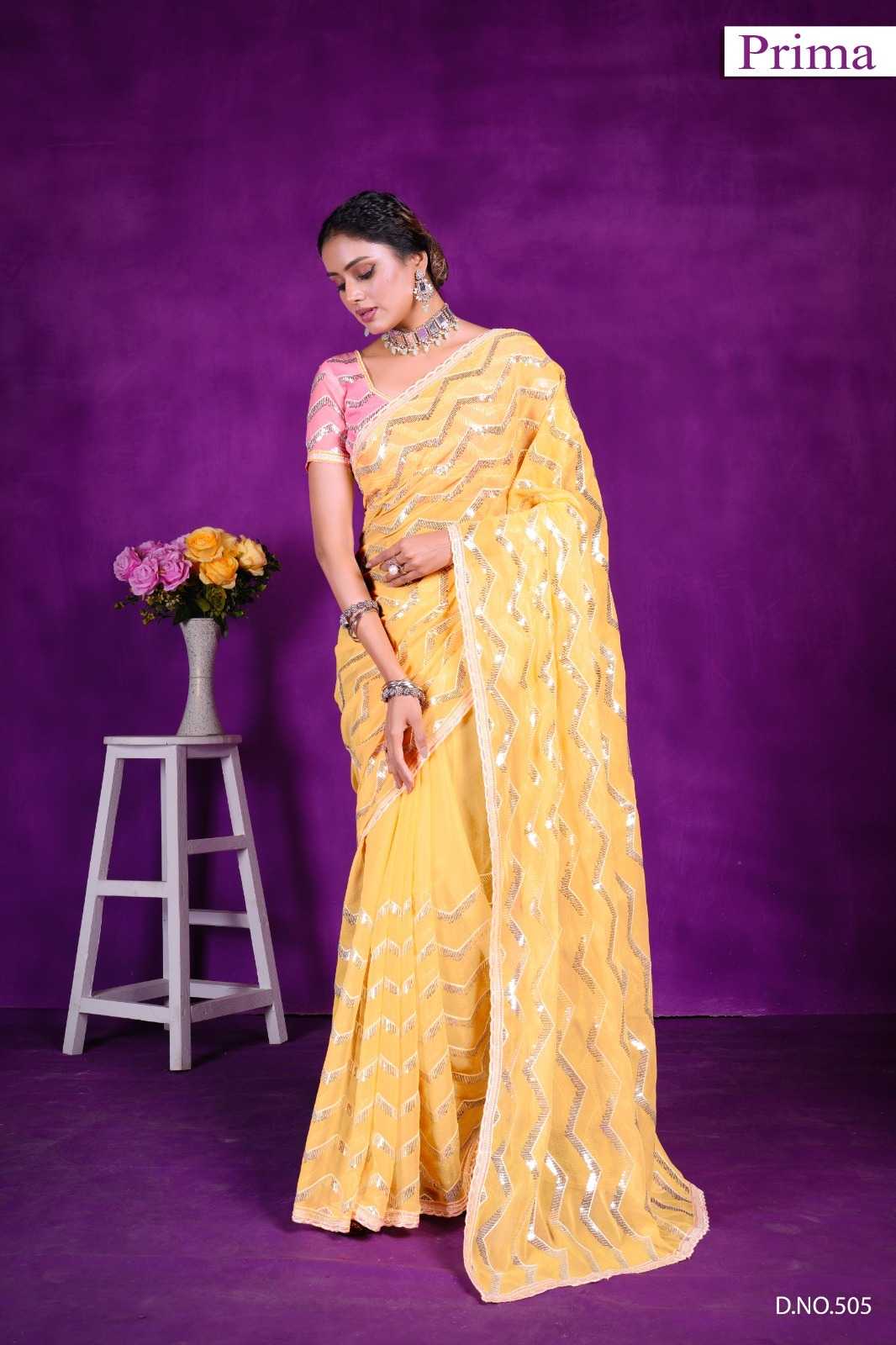 501 to 506 by prima unique colour stylish look simar affordable price saree 