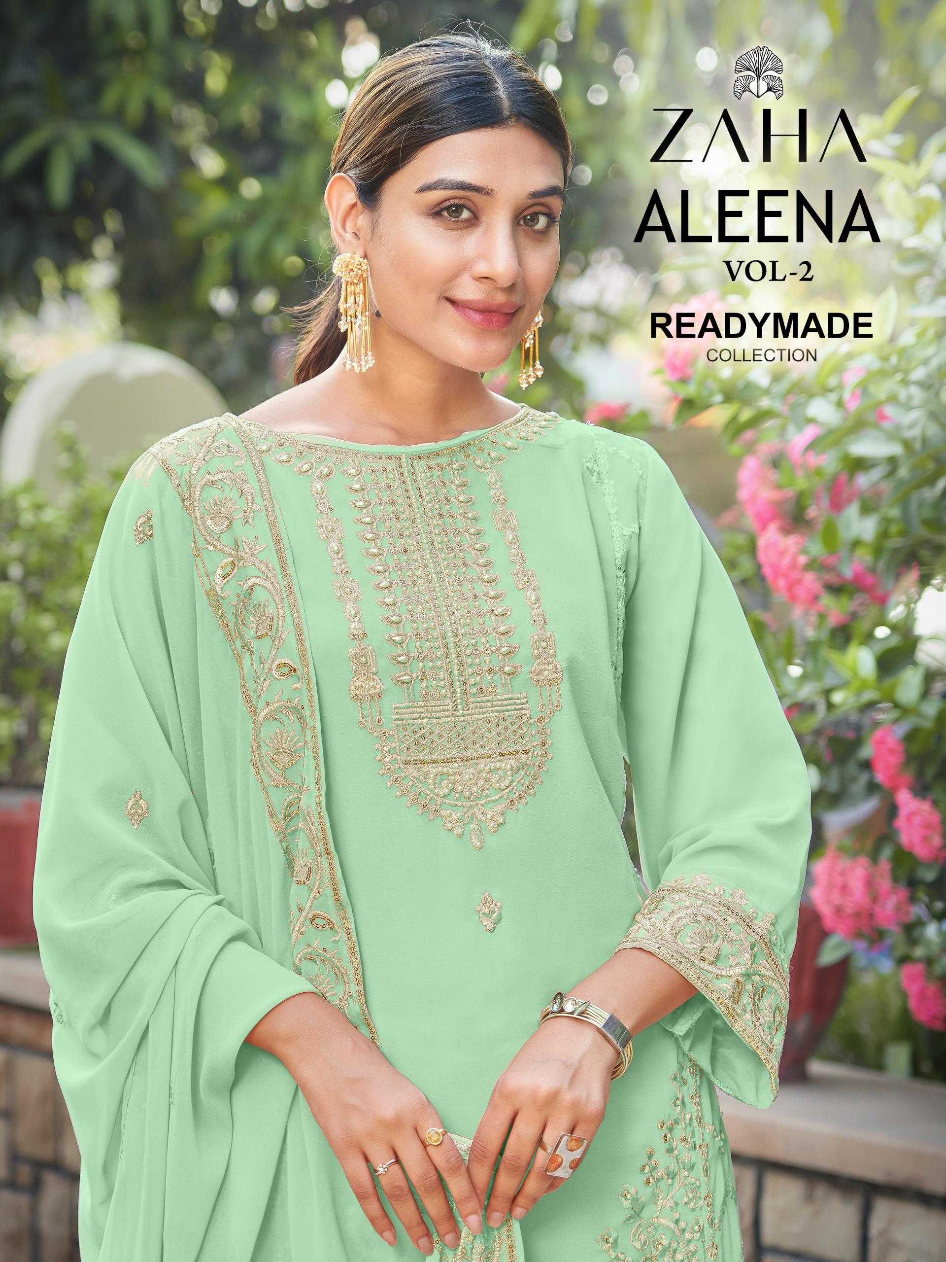 aleena vol 2 by zaha exclusive design readymade fancy georgette pakistani salwar kameez 