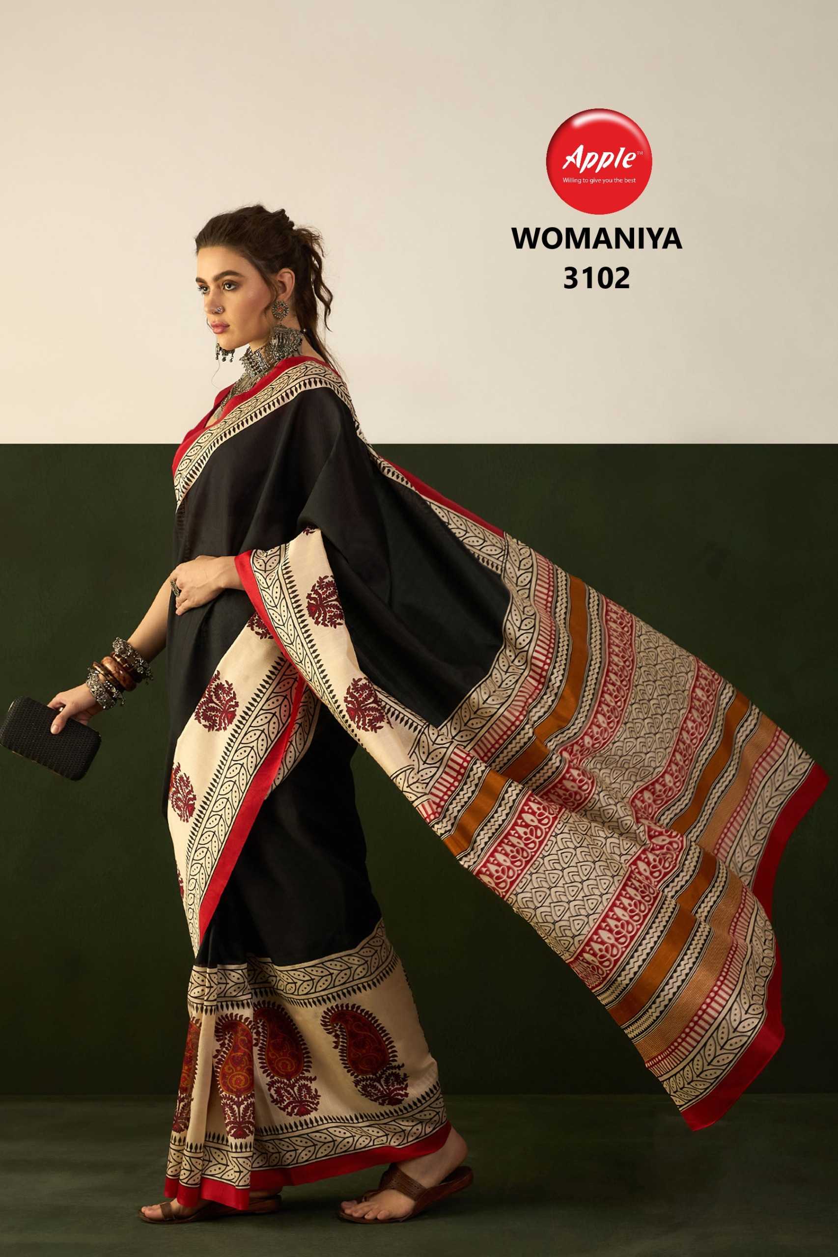 apple womaniya vol 31 fancy bhagalpuri ethnic designer saree exports 
