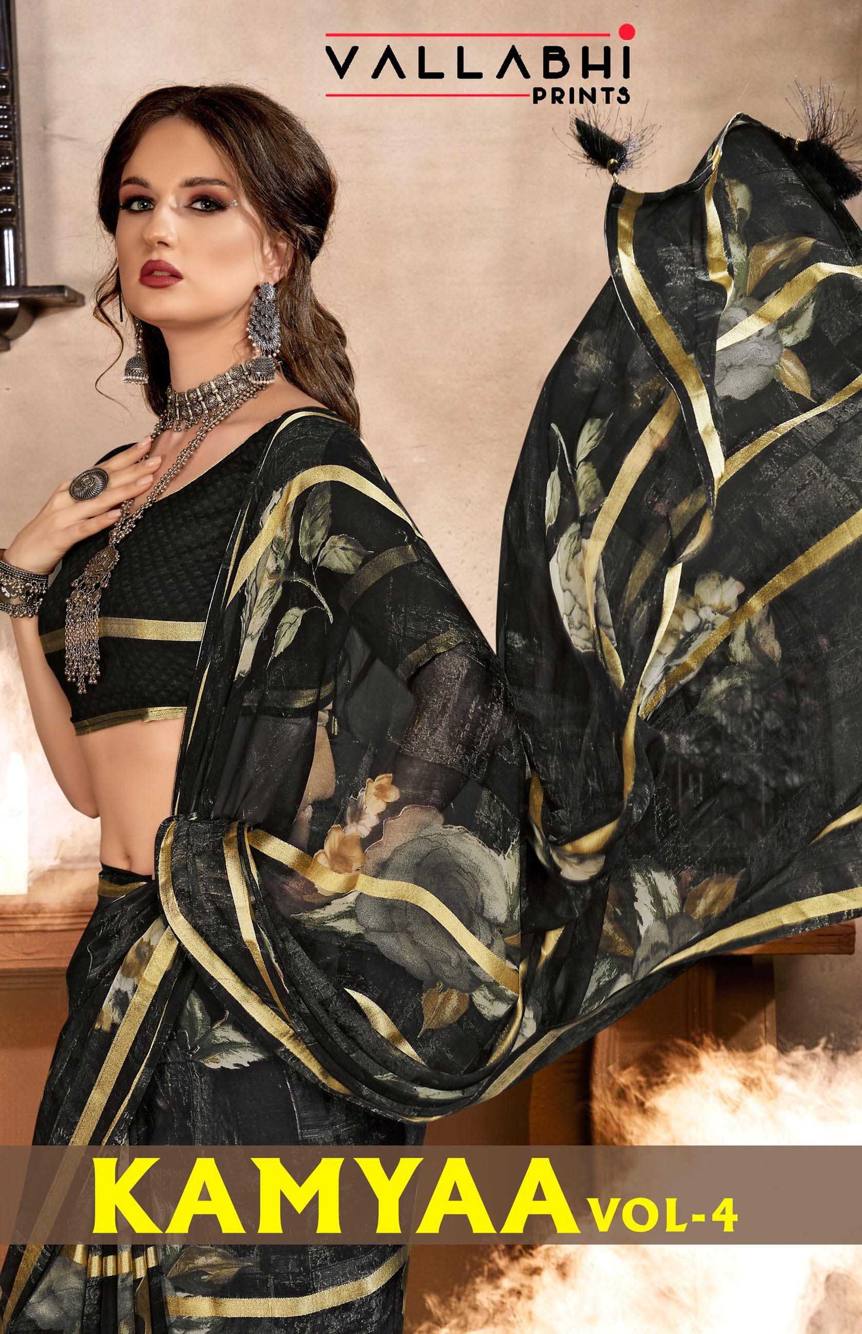 kamyaa vol 4 by vallabhi prints 25781-25786 fancy georgette saree 