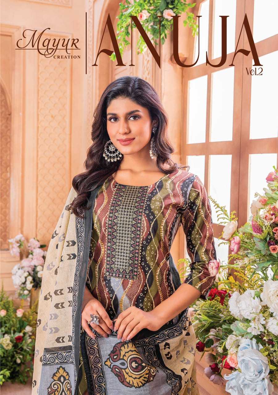 mayur creation anuja vol 2 cotton exclusive full stitch summer special big size salwar suit 