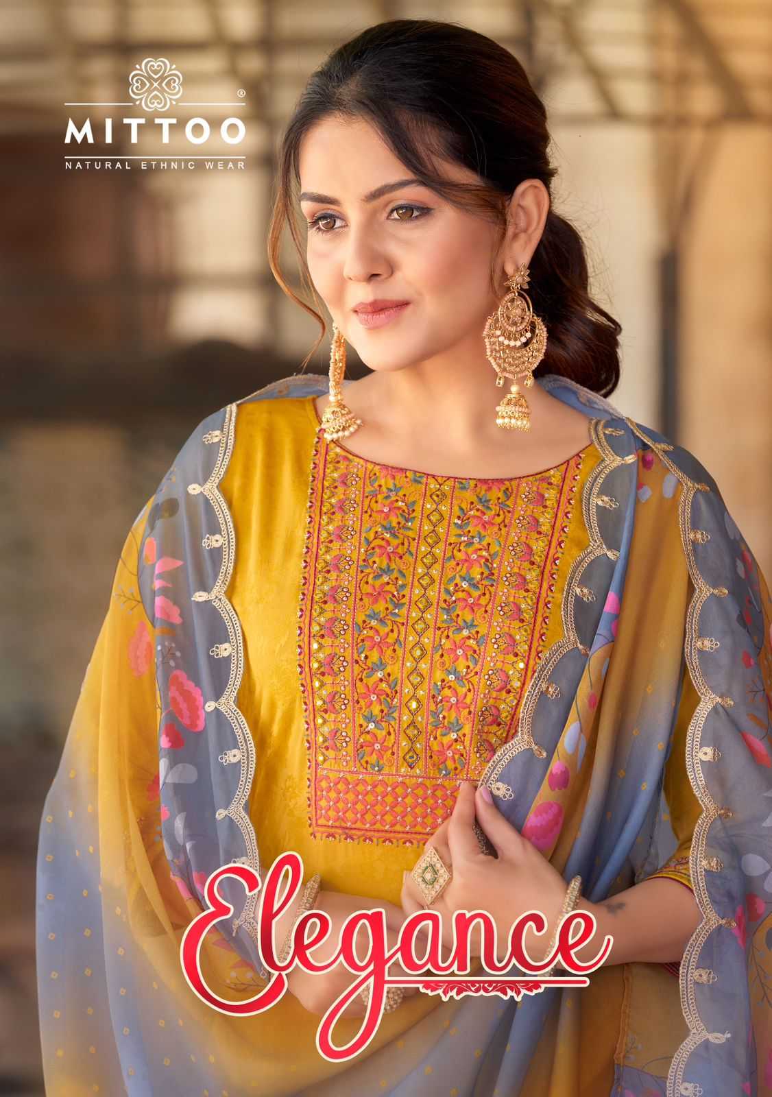 mittoo elegance fully stitch rayon weaving Jacquard pattern salwar kameez 