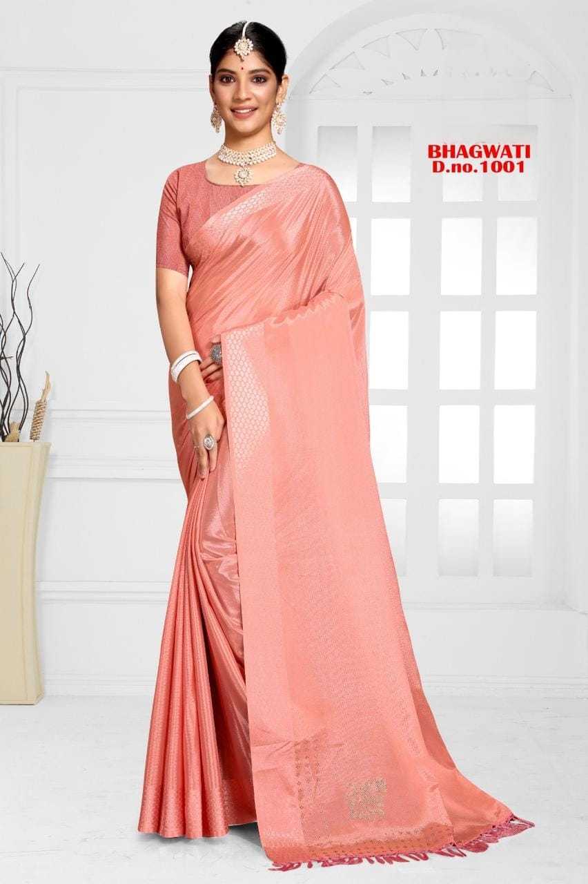 PR  NEW LUNCHING BHAGWATI FANCY DESIGNER CHINON FABRICS FANCY SIROSKI DIOMOND WORK SAREES