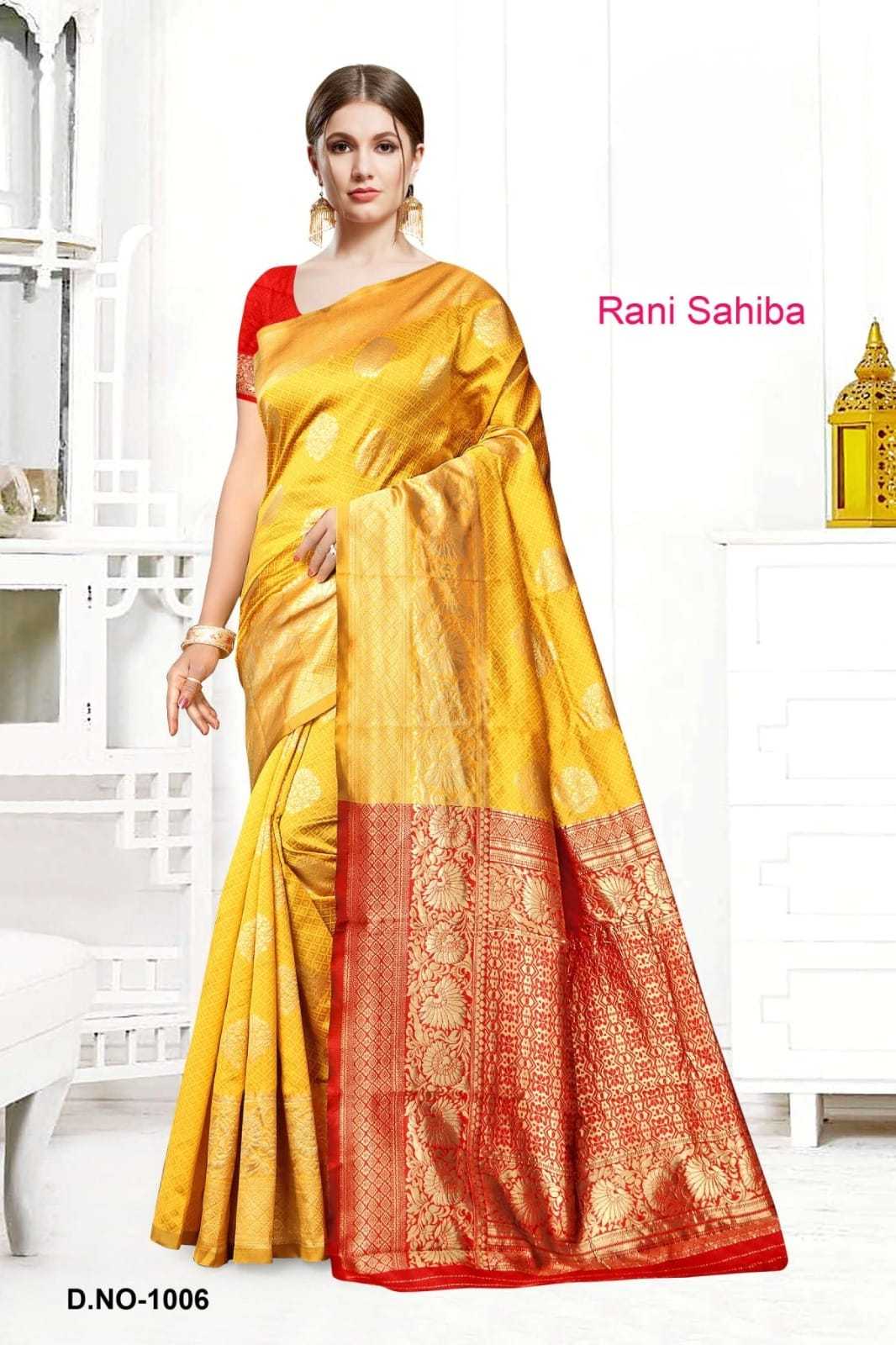 PR  NEW LUNCHING RANI SAHIBA  FANCY DESIGNER TOP DYED SILK SAREES