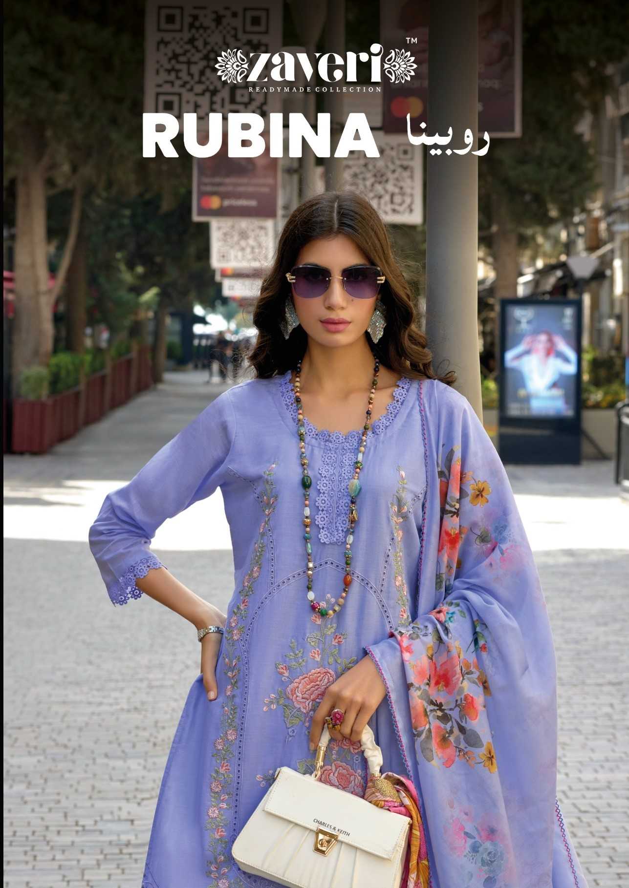 rubina by zaveri exclusive design readymade cotton embroidery work original pakistani salwar suit