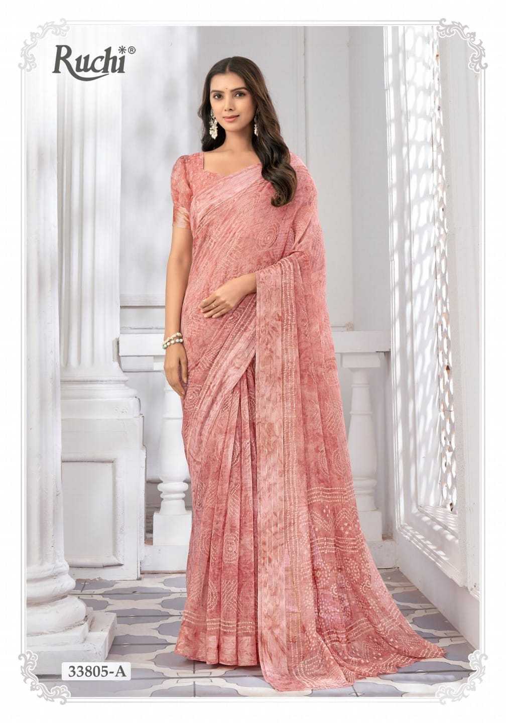 ruchi presents vidhya vol  3 adorable soft linen saree wholesaler