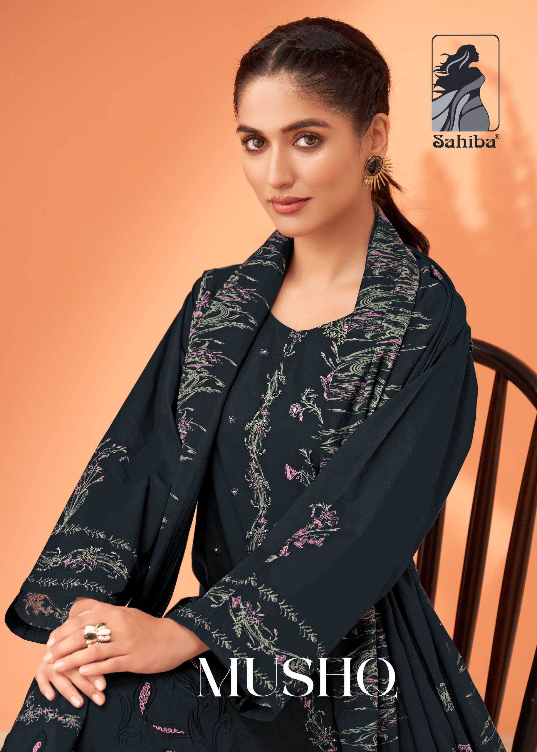 sahiba launch mushq cotton lawn digital print modern pakistani dress material