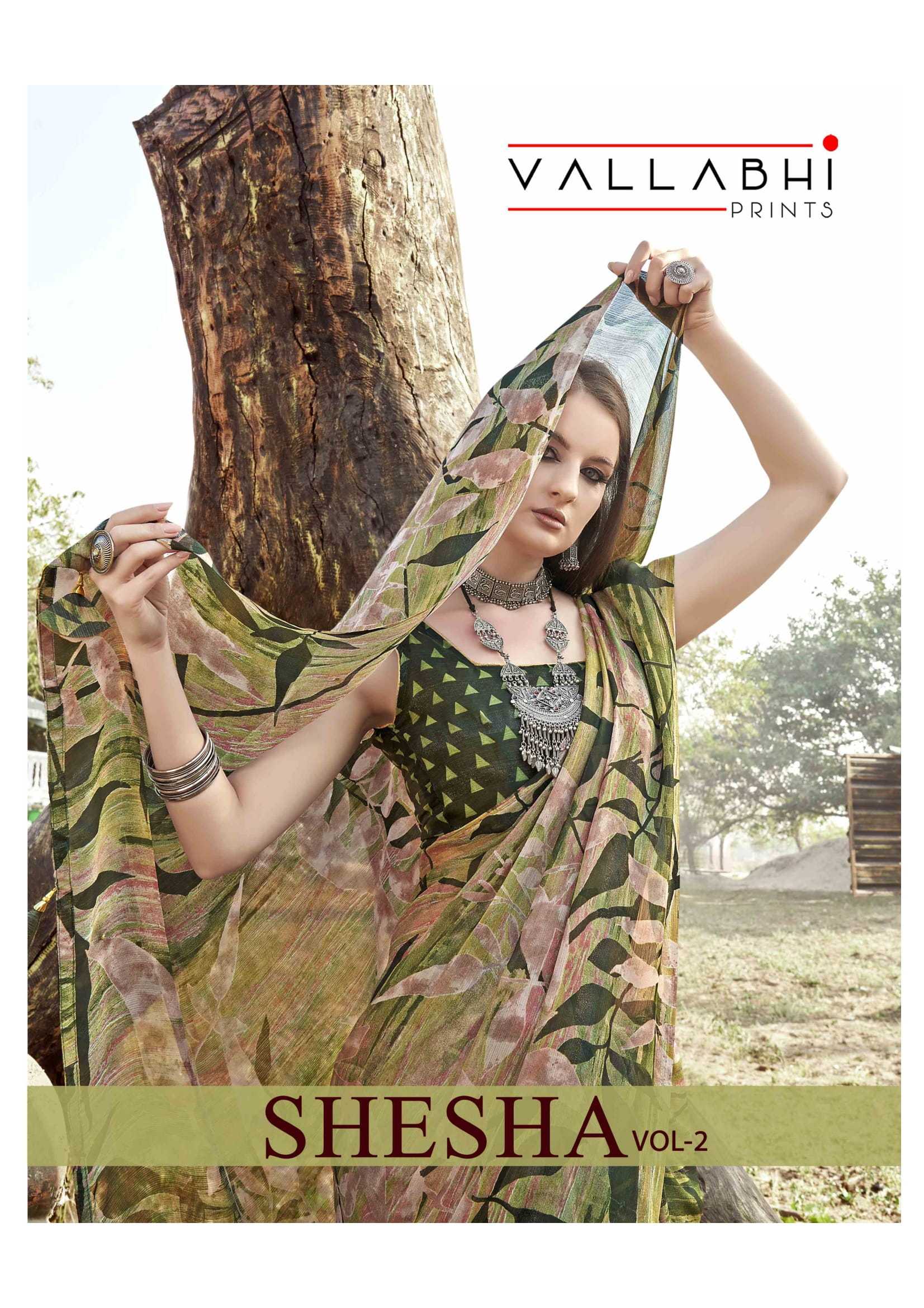 shesha vol 2 by vallabhi prints attractive design georgette saree with blouse 