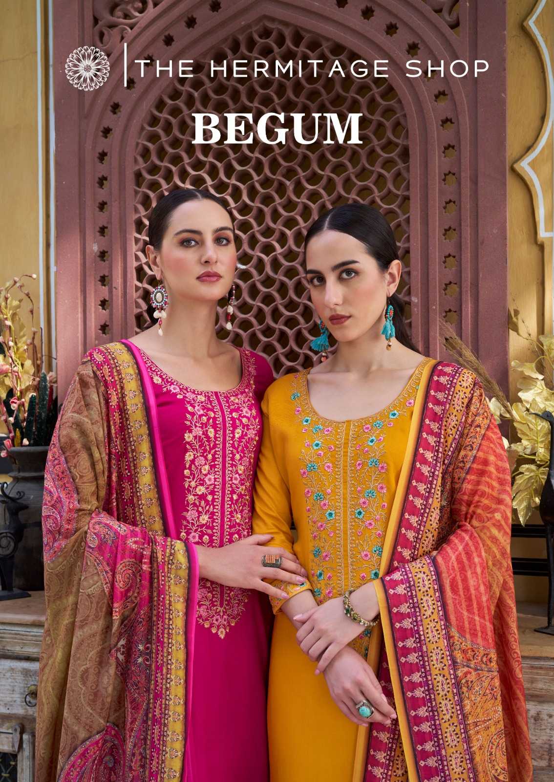 the hermitage begum vol 2 beautiful look rayon viscose designer pakistani salwar suit