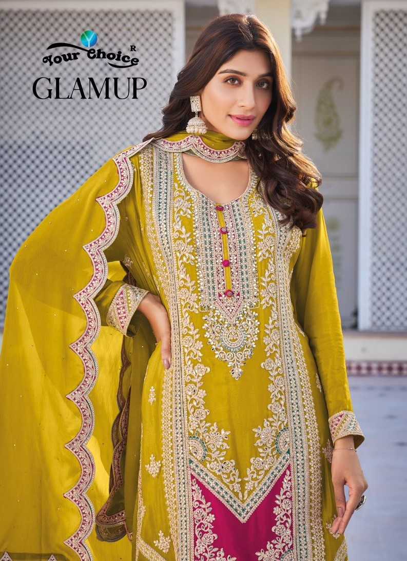 your choice glamup special unique party wear fully stitch pakisatni salwar kameez 