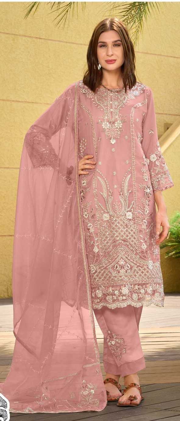 zaha10340 modern orangza with heavy embroidered readymade pakistani salwar kameez