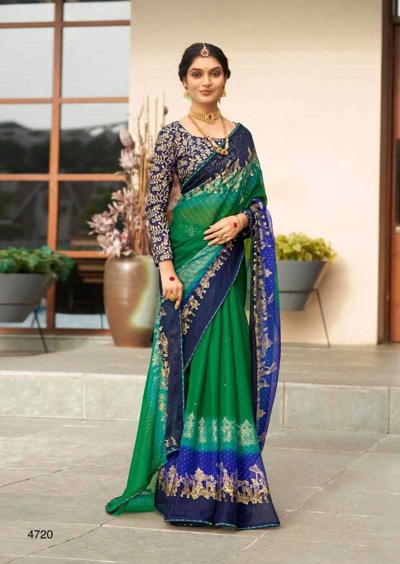 5d designer present varuni fancy chiffon sarees catalog