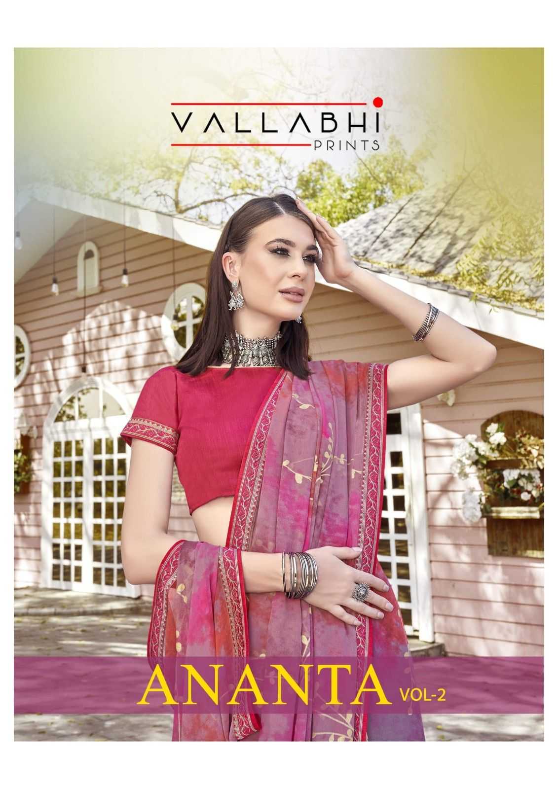 ananta vol 2 by vallabhi prints casual wear georgette saree exports