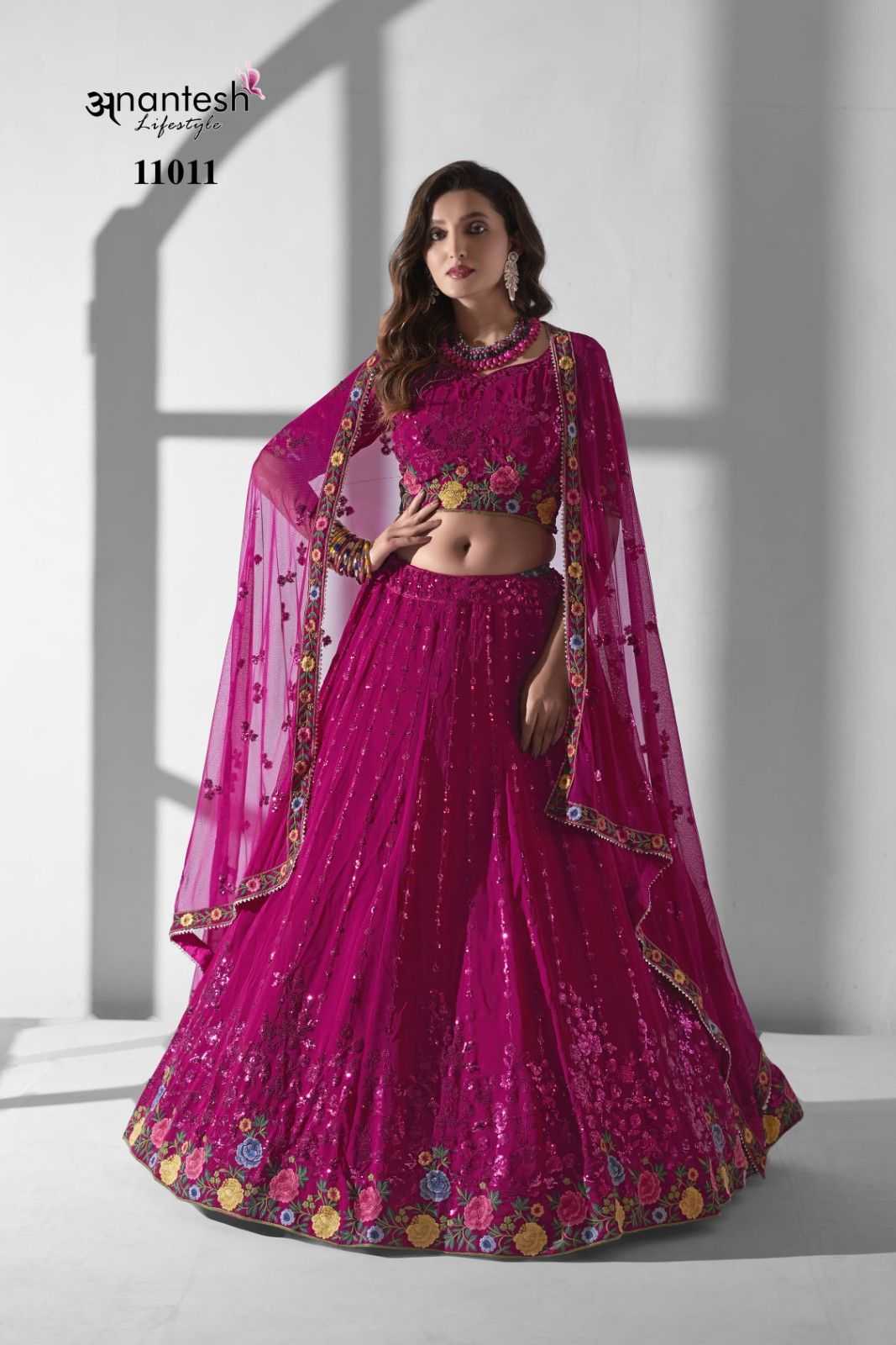 anantesh bridesmaid vol 2 flair readymade lehenga with sequence party wear collection 